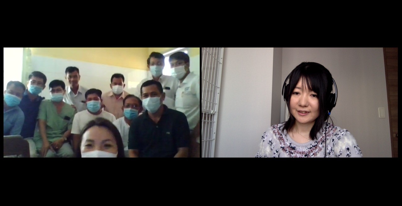 カンボジアと日本をつなぎ、オンライン医療勉強会を開催しました