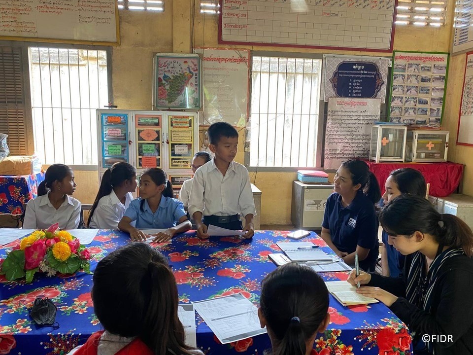 カンボジア　インターンシップ・レポ②　学校訪問から感じたFIDRの支援