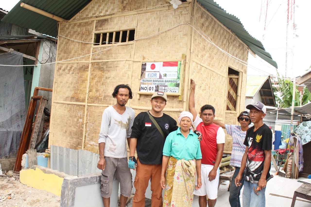 【第五報】ロンボク島で仮設住宅の設置が進んでいます