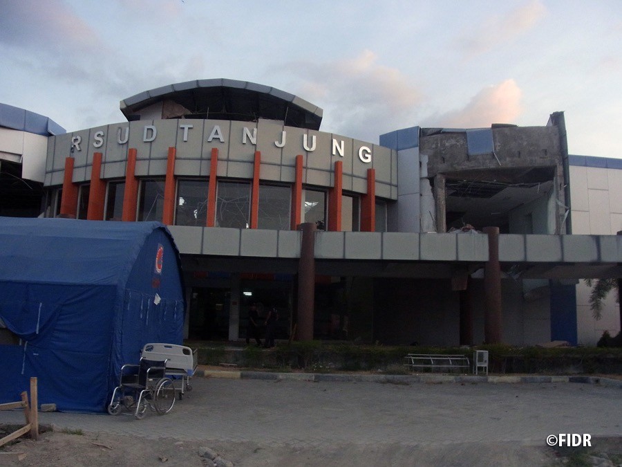 【現地調査レポート】第二報　ロンボク島の被害状況（総合病院）