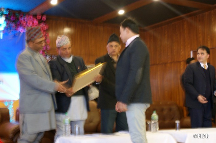 ネパール政府より感謝状をいただきました
