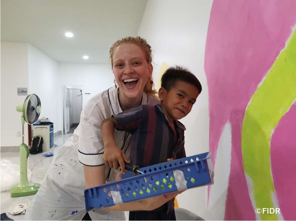 The power of art that brightens the hospital and the feeling of patients