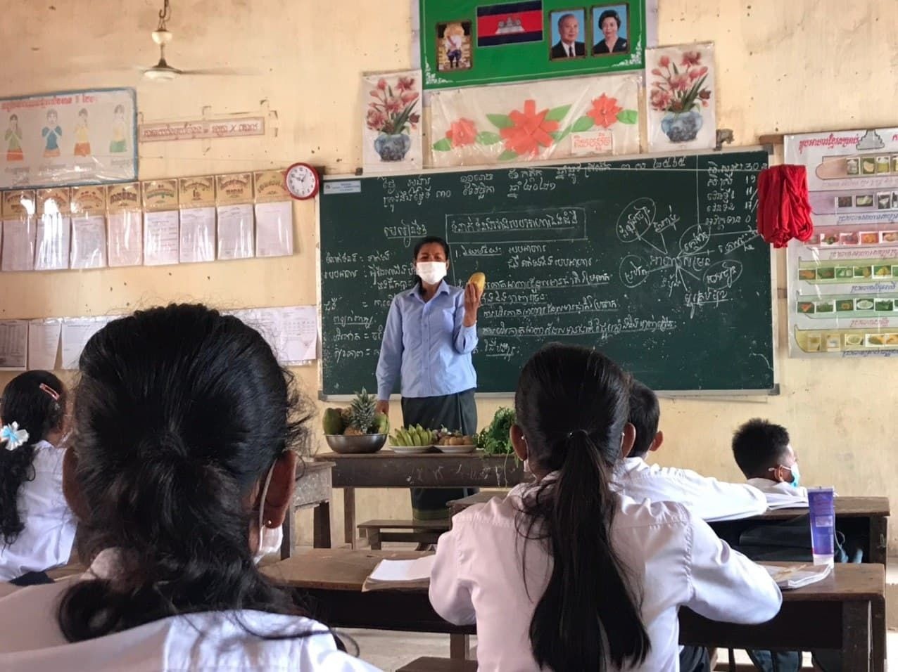 FIDR has been preparing contents of nutrition in Health subject textbooks together with local teachers.
