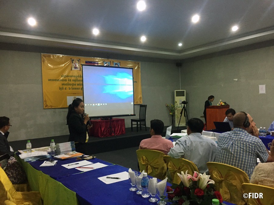 FIDR introduced Cambodian FDBG at SUNCSA workshop