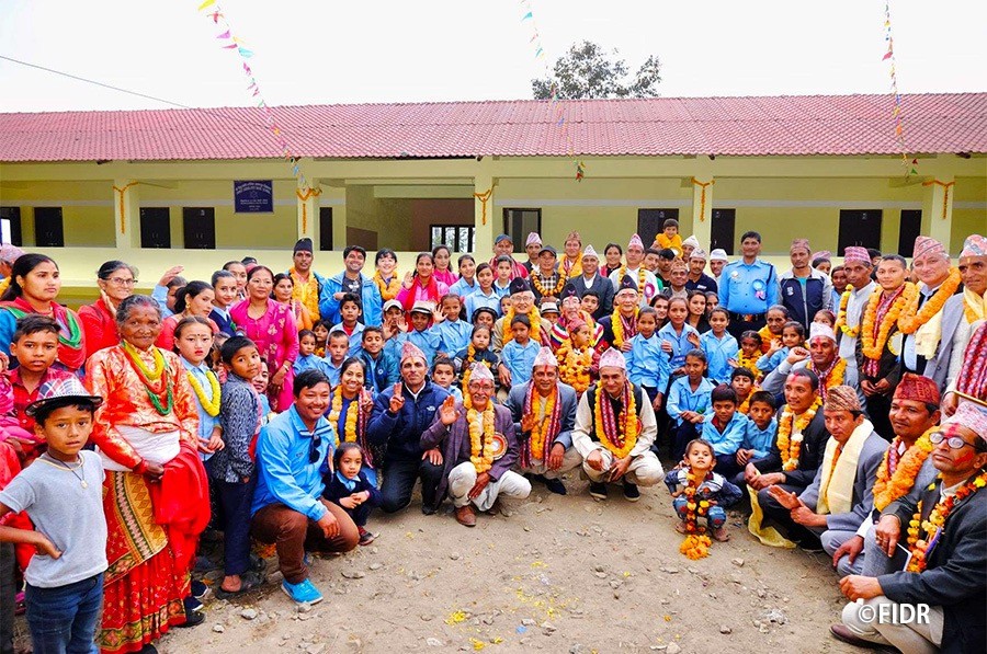 The School Construction Completed and the Inauguration Ceremony was Conducted